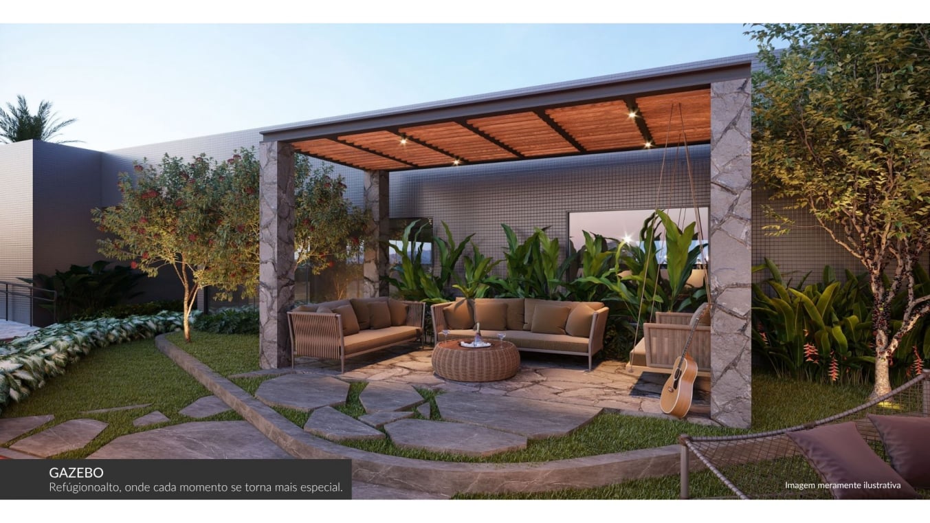 Gazebo Rilex no Rooftop do pace